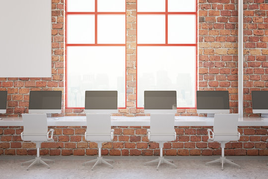 Red Brick Office Interior