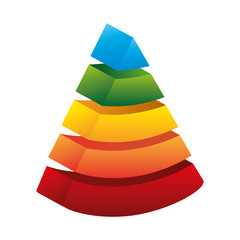piramid infographic presentation icon