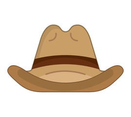 hat cowboy wild west icon