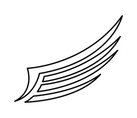 wing angel drawn icon