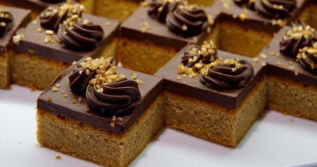 edle Gewürzschnitte mit Schokoladenguss