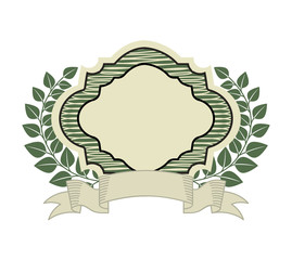 emblem wreath bills icon