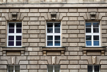 Obraz na płótnie Canvas Facade of a building showing architectural style in Berlin