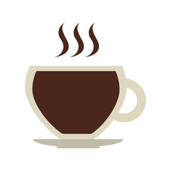 delicious coffee silhouette icon