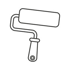 roller tool construction icon