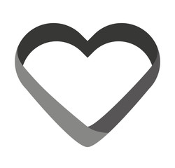 heart monochrome love icon