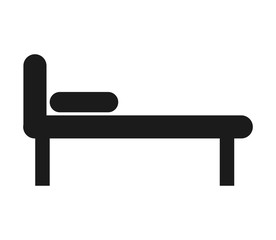 bed room silhouette icon