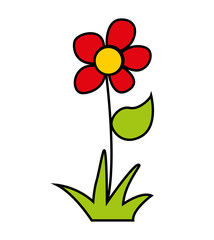flower floral nature icon