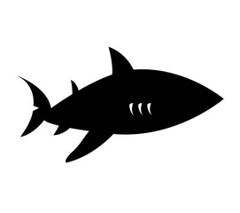 shark signal silhouette icon