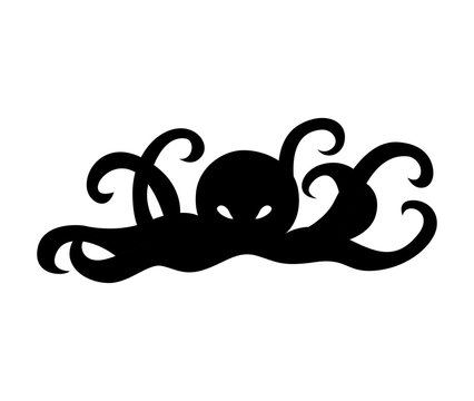 octopus animal silhouette icon