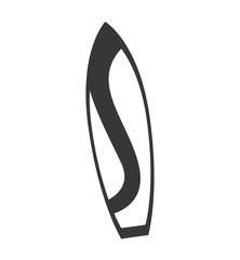 surfboard isolated on white