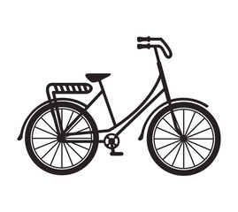Fototapeta na wymiar old bicycle retro icon