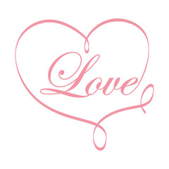 heart pink love icon