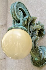 Lamp decoration at the New York library