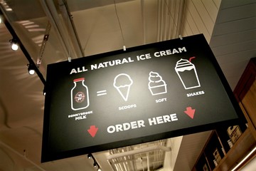 Icecream shop sign, chelsea market