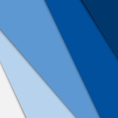 Blue overlap layer paper material design