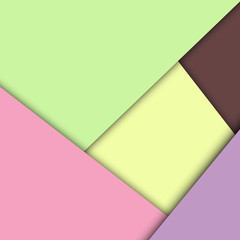 Colorful overlap layer paper material design