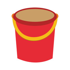 sand bucket isolated icon