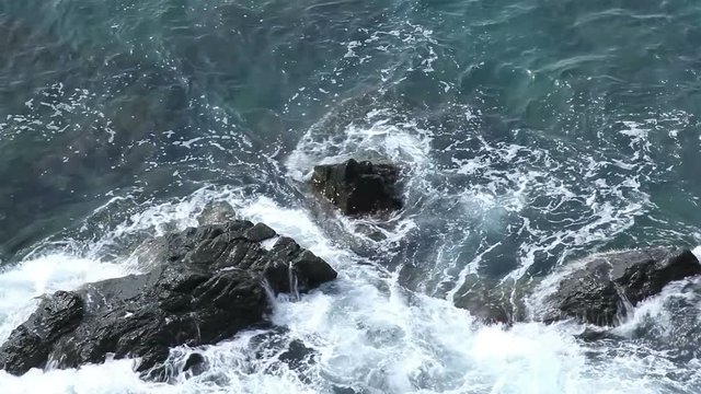 extreme wave and rock coast