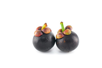 Mangosteen Isolated, White Background