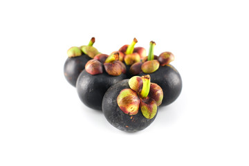 Mangosteen Isolated, White Background
