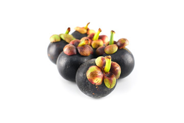 Mangosteen Isolated, White Background