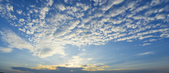 White cloud on blue sky.