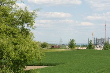 Kraftwerk Neurath im Bau