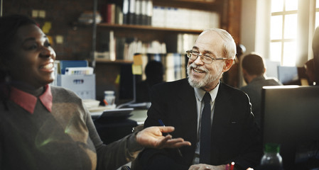 Business People Talking Planning Job Concept