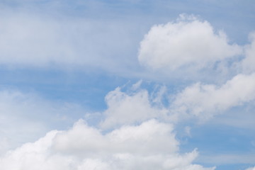 Cloudscape with Sky and Clouds Background