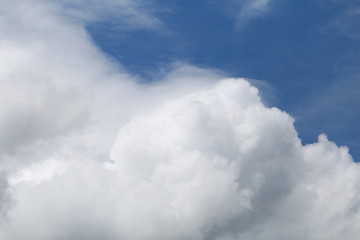 Cloudscape with Sky and Clouds Background
