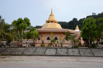 Naklejka premium Wat Silsuparam Temple in Phuket Thailand