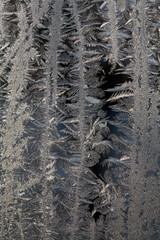 Frost on glass