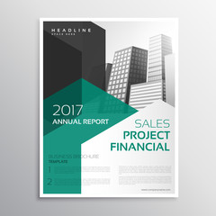 clean business brochure annual report template
