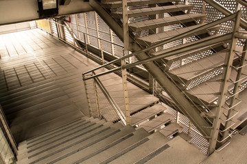 Staircase in subway station