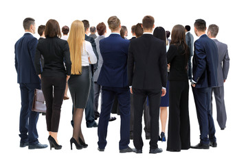 Large group of business people. Over white background