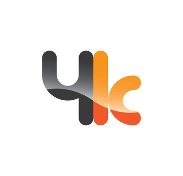 4k initial grey and orange with shine