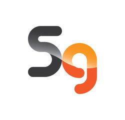 5g initial grey and orange with shine