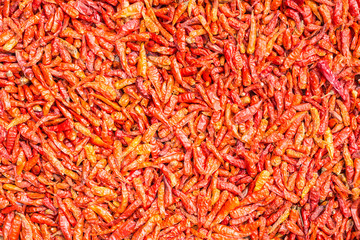 Red dry Thai chili can use for background