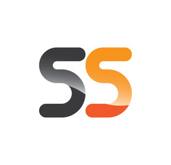 55 initial grey and orange with shine