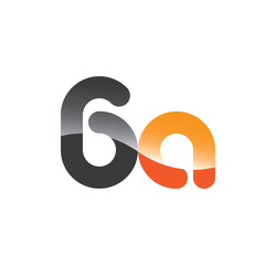 6a initial grey and orange with shine
