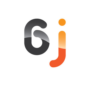 6j initial grey and orange with shine