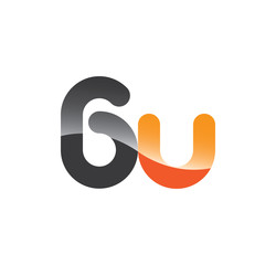 6u initial grey and orange with shine