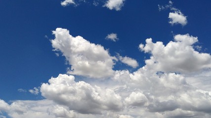 Fototapeta premium White clouds in the blue sky