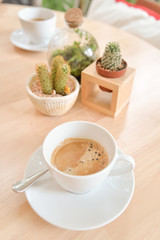 Coffee for two at cafe 