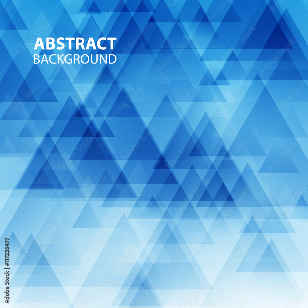 Aufkleber Abstract triangle vector background.