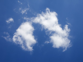 white clouds
