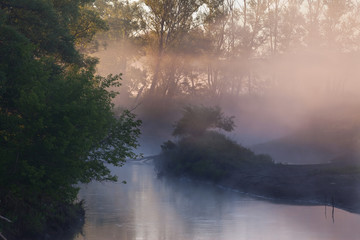 fog over the river