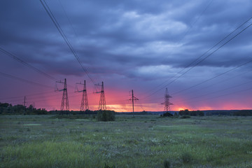 high voltage transmission lines