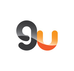 9u initial grey and orange with shine